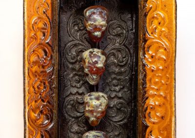 Amber Skull Cabinet