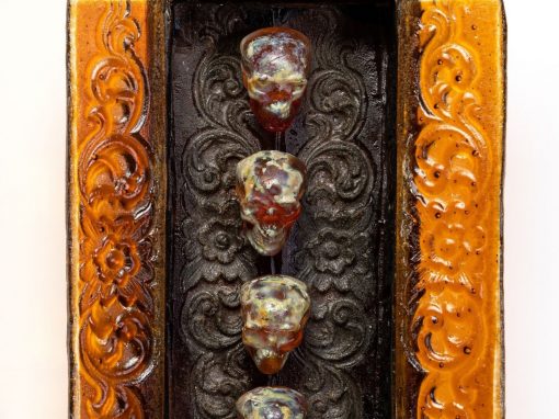Amber Skull Cabinet
