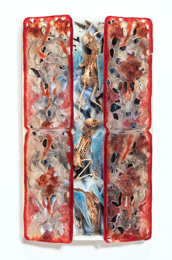 Jude Schlotzhauer-glass and mixed media, ESCAPE '21